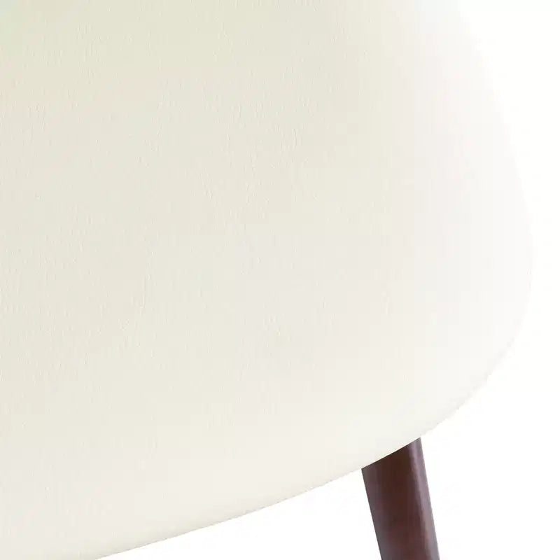 Mid Century Modern Rattan Bar Stools, Counter Height with Faux Leather or Boucle Fabric Upholstery