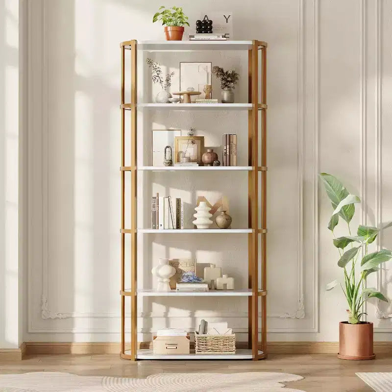 71 Inches Tall Bookshelf, Industrial Book Shelf, Freestanding Bookcase, Large Book Shelves for Living Room, Bookcase Storage Rack for Home Office