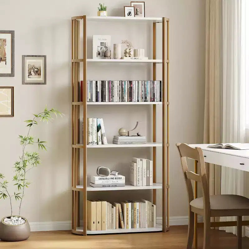 71 Inches Tall Bookshelf, Industrial Book Shelf, Freestanding Bookcase, Large Book Shelves for Living Room, Bookcase Storage Rack for Home Office