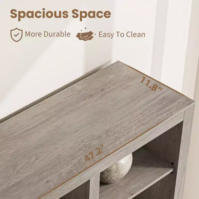 72 Tall Book Shelf with Storage, Farmhouse Floor Standing Bookcase,Book Shelf with 4 Drawers, Freestanding Display Storage Shelves