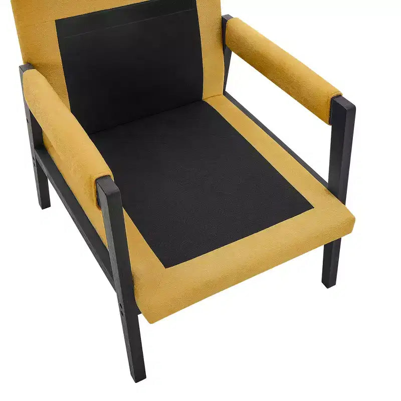 Modern Accent Chair with Soft Chenille Upholstery and Solid Wood Frame