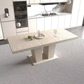 Table de salle à manger extensible rectangulaire rustique, 160-200 cm, jusqu'à 8 personnes