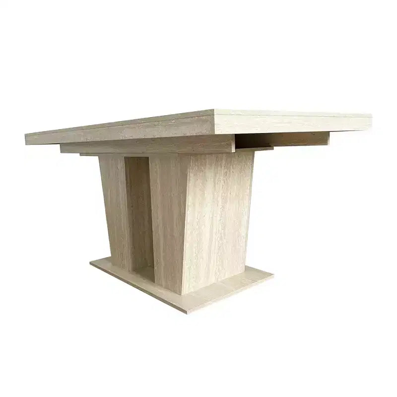 Rustic Rectangle Extendable Dining Table, 62.99–78.74 in, Seats up to 8