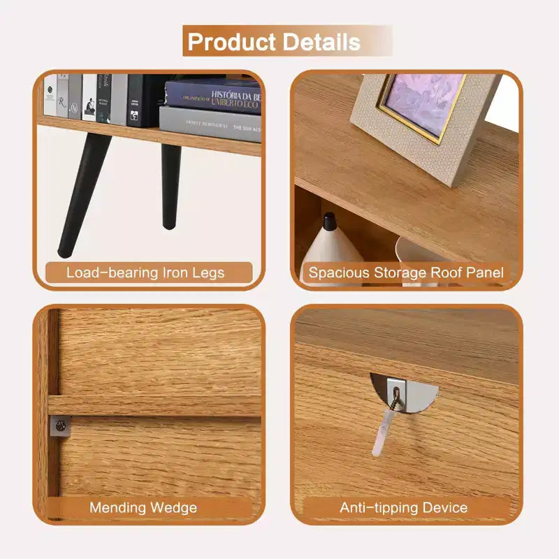 10 Cube Bookshelf, Wooden 3 Tier Open Shelf Bookcase , for Home Office, Living Room, Bedroom,