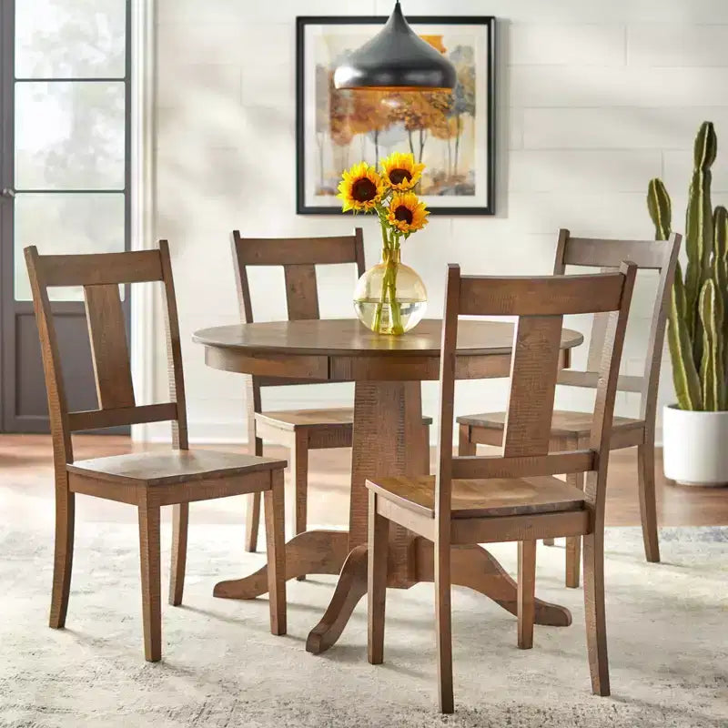 Farmhouse 42" Round Dining Table, Walnut