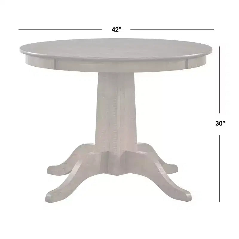 Farmhouse 42" Round Dining Table, Walnut